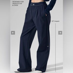 ALO Womens’s Blue/Navy Suit Up Trouser (Long)